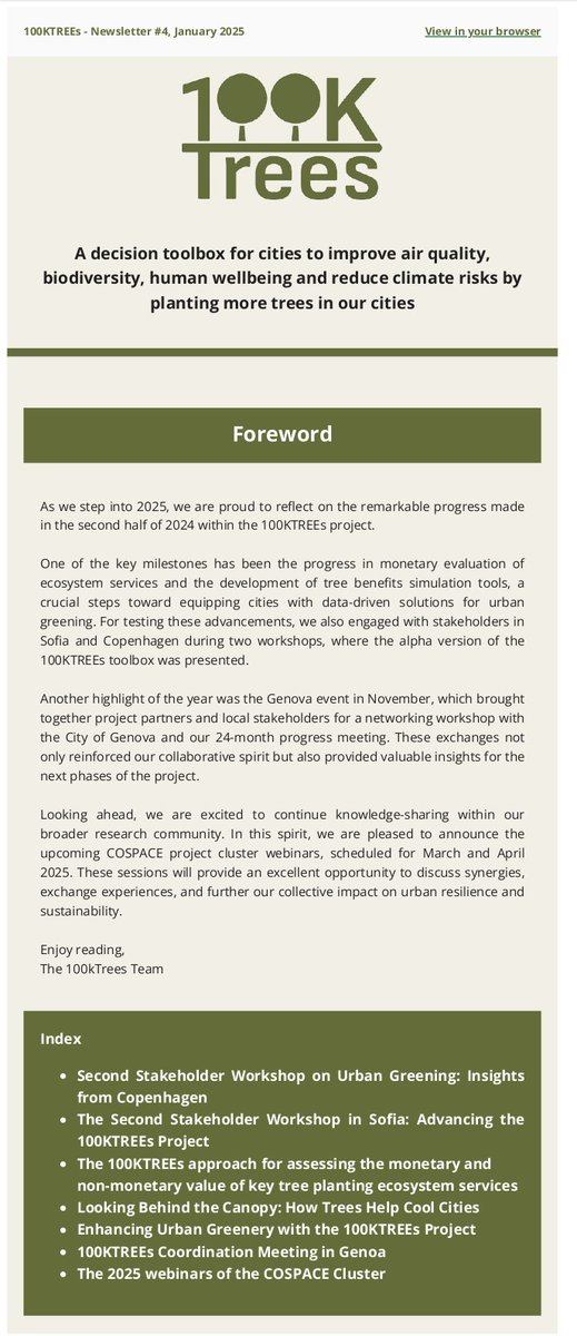 100KTREES (@100ktrees_eu) on Twitter photo 📢100KTREEs Newsletter #4 is on-line!
click here 👉shorturl.at/HBzkC
and read our latest articles 🌳
To be updated on our news and to receive the Newsletter directly on your mailbox subscribe to our Community from the web site 100ktrees.eu #EUSpace <a href="/EU4Space/">🇪🇺 EUSPA - EU Agency for the Space Programme</a> 📢100KTREEs Newsletter #4 is on-line!
click here 👉shorturl.at/HBzkC
and read our latest articles 🌳
To be updated on our news and to receive the Newsletter directly on your mailbox subscribe to our Community from the web site 100ktrees.eu #EUSpace <a href="/EU4Space/">🇪🇺 EUSPA - EU Agency for the Space Programme</a>