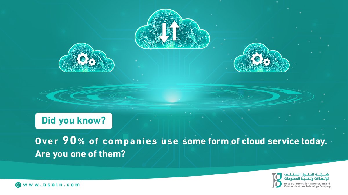 bsoln_sa's tweet photo. Did you know?
Over 90% of companies use some form of cloud service today
From scalability to security, the cloud is transforming businesses worldwide.
Are you part of this growing trend?
#CloudComputing #TechFacts #BusinessGrowth https://t.co/jaaw3n9vu9