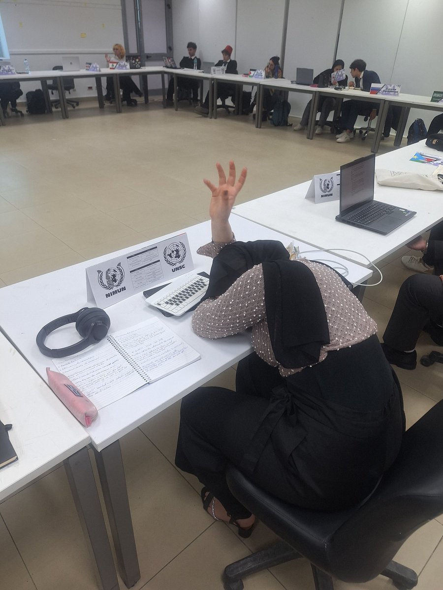 The delegation of UAE is asleep yet always focusing.
#UNSC <a href="/nimunpress/">NIMUN PRESS</a>