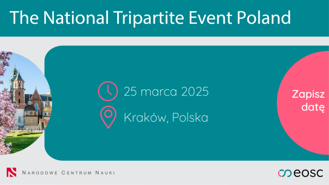 NCN_PL's tweet image. 🇵🇱 25 marca zapraszamy na #EOSC National Tripartite Event Poland 2025. Będziemy dyskutować o roli Polski w EOSC, zarządzaniu danymi i współpracy infrastruktur naukowych. Rejestracja⬇️
🔗 ncn.gov.pl/aktualnosci/20…