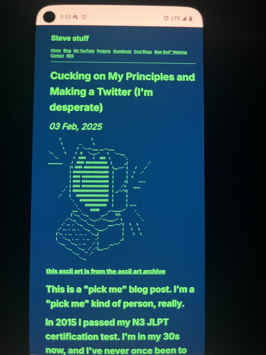 steverambo420's tweet image. Well, I guess I’m doing this twitter shit. sr.bearblog.dev/cucking-on-my-…