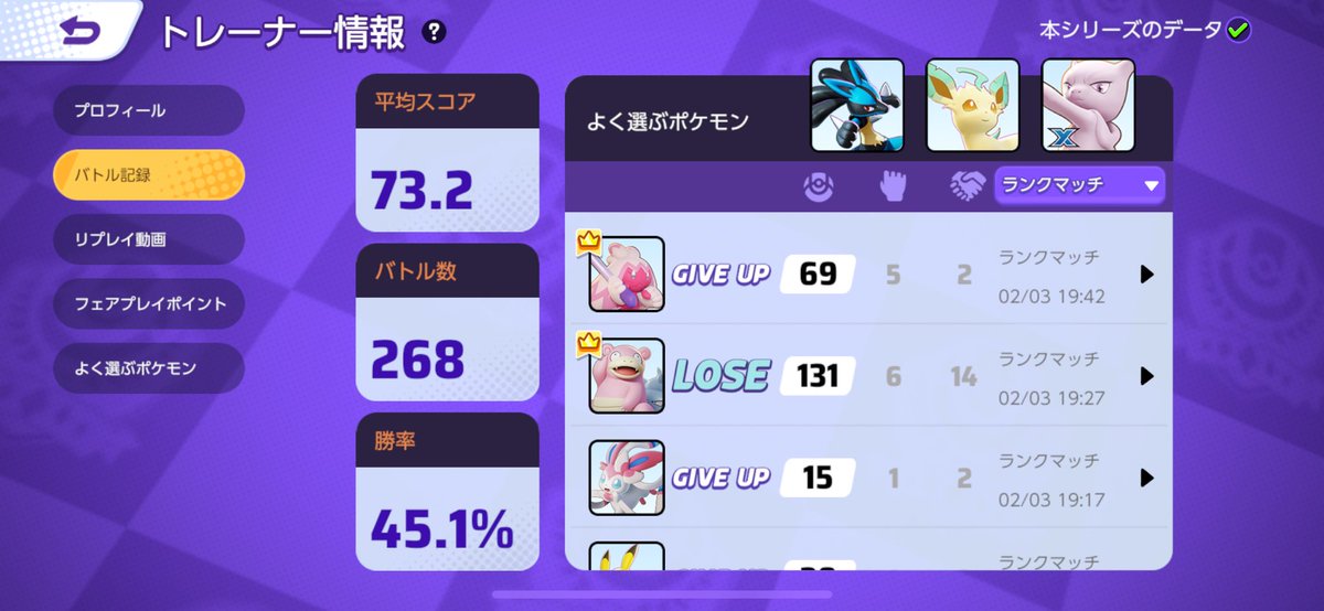kio19981022's tweet photo. やればやり込むほど今シーズンの勝率が下がって行く笑笑

ヤドランで貢献度1位はもはや草
#ポケモンユナイト https://t.co/loIsfUgIcx