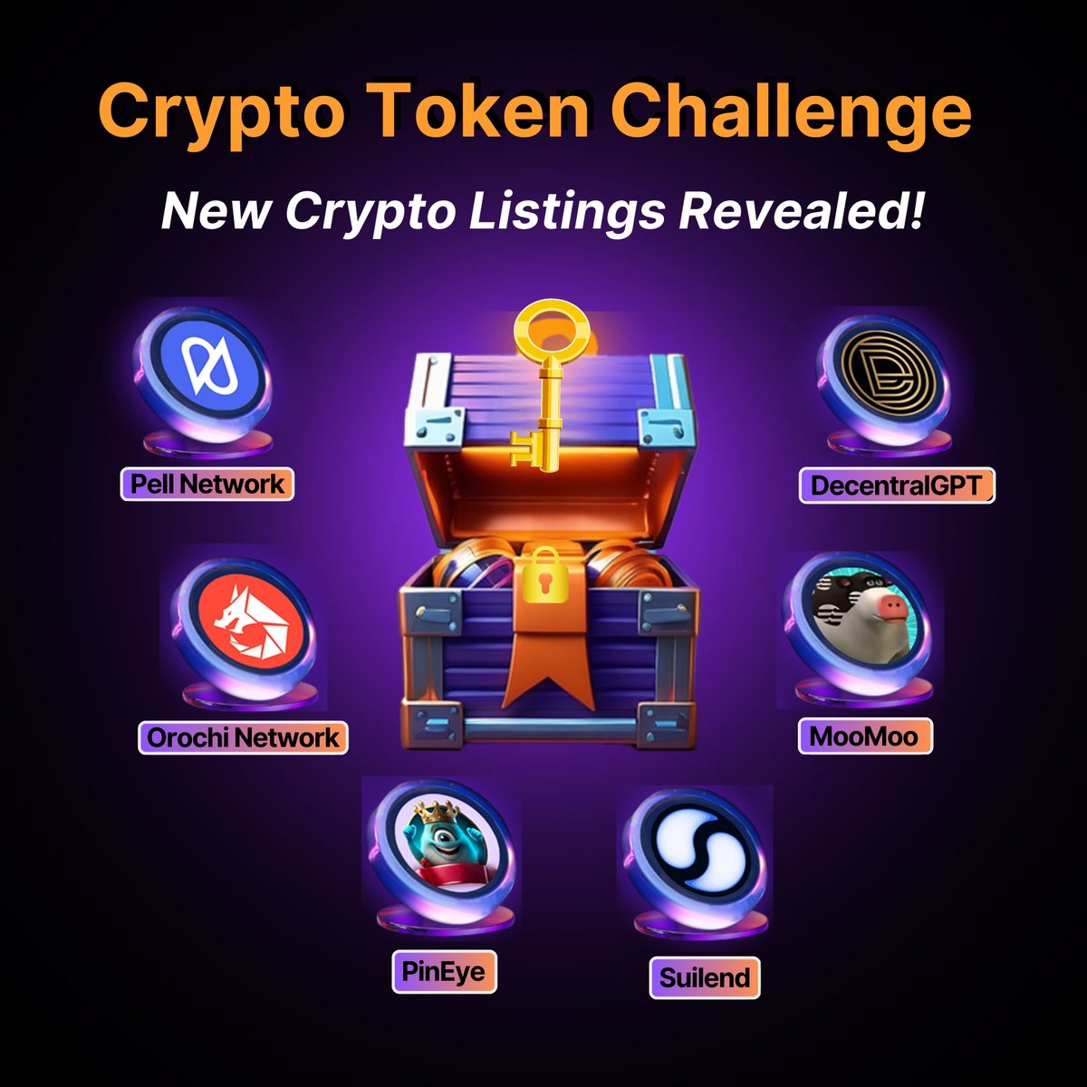 Bybit Web3 (@bybit_web3) on Twitter photo 🚀 New Listings Revealed! 🚀
The wait is over! 🏆🔥 Here are the latest tokens hitting the market:
🪙 <a href="/Pell_Network/">Pell Network | BTC Restaking</a>
🪙 <a href="/OrochiNetwork/">Orochi Network</a>
🪙 <a href="/Pineye_/">PinEye</a>
🪙 <a href="/suilendprotocol/">Suilend</a>
🪙 <a href="/MooMooAPT/">MooMoo</a>
🪙 <a href="/DecentralGPT/">DecentralGPT</a>
Did you guess them all? ✅ Drop a "Crypto Master" if you got them right! 👇 🚀 New Listings Revealed! 🚀
The wait is over! 🏆🔥 Here are the latest tokens hitting the market:
🪙 <a href="/Pell_Network/">Pell Network | BTC Restaking</a>
🪙 <a href="/OrochiNetwork/">Orochi Network</a>
🪙 <a href="/Pineye_/">PinEye</a>
🪙 <a href="/suilendprotocol/">Suilend</a>
🪙 <a href="/MooMooAPT/">MooMoo</a>
🪙 <a href="/DecentralGPT/">DecentralGPT</a>
Did you guess them all? ✅ Drop a "Crypto Master" if you got them right! 👇