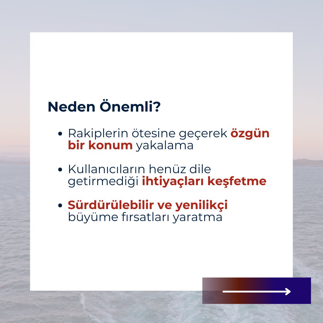 corestrateji's tweet photo. Mavi Okyanus stratejinizi nasıl oluşturacaksınız?🌊Pazar sınırlarını yeniden çizmek ve rakiplerin ötesine geçmek, farklılaşmanın en etkili yollarından. Tuğba Sert kullanıcı ihtiyaçlarını anlamanın ve fark edilmemiş fırsatları keşif yollarını paylaşıyor. Devamı bio’daki linkte! https://t.co/iyOBt8aHDU