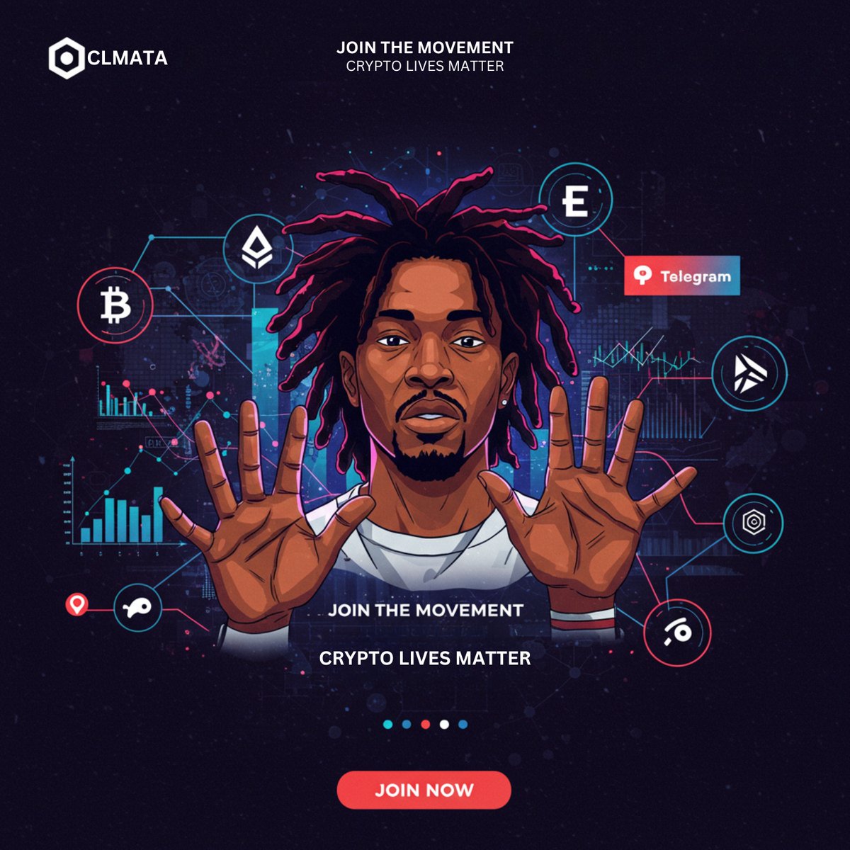 cryptolivesmata's tweet photo. Happy Monday! 🚀

The market may be unpredictable, but Crypto Lives Matter (CMATA) is here to stay and growing stronger! 💪

👉 Join our Telegram: https://t.co/WTzZqJ76oo

Let’s build an inclusive, engaged community. Be part of something big!

 #CryptoCommunity #JoinTheMovement https://t.co/1jBuRhSIlm
