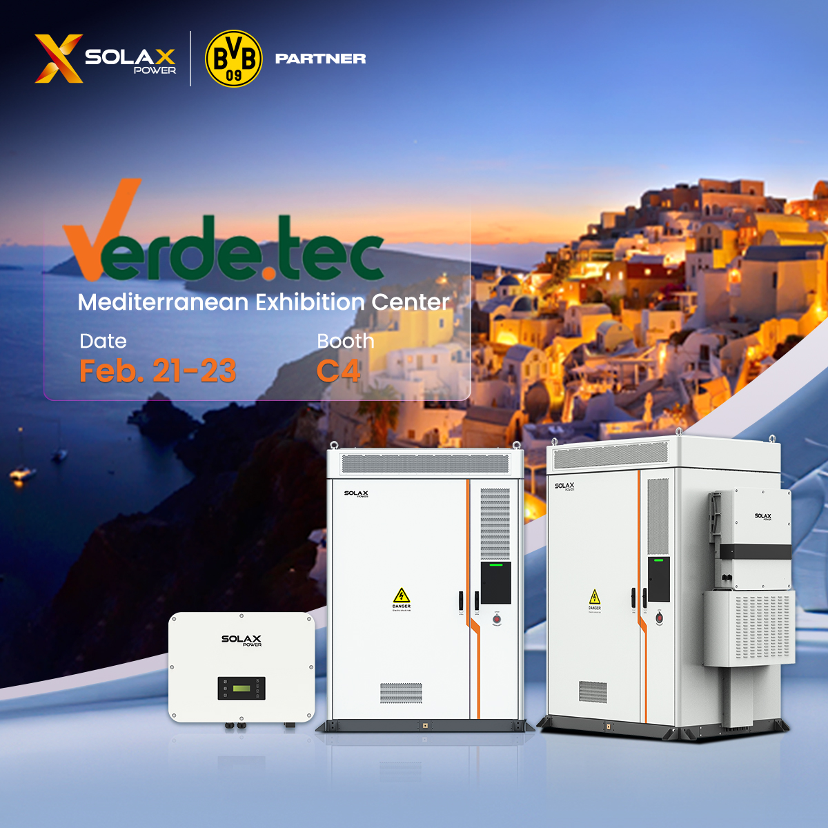 #SolaXExpo 📢The much-anticipated VERDE.TEC exhibition in #Paiana, #Greece is right around the corner. This is the place where innovation meets sustainability, and SolaX is thrilled to be part of the action!💪

😎Come to #SolaX booth and discover #EnergyStorageSystem X3-Ultra and