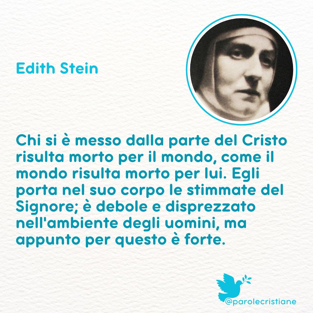 parolecristiane's tweet photo. Edith Stein - Dalla parte di Cristo https://t.co/DsYifSAXii