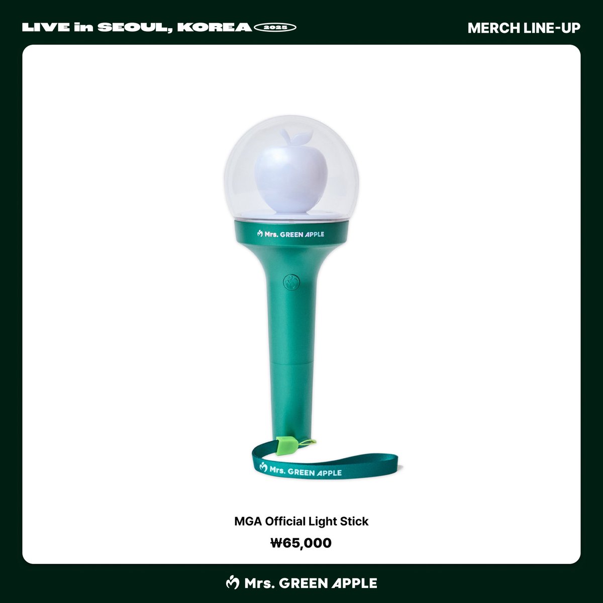 Mrs. GREEN APPLE / MGA LIVE in SEOUL, KOREA 2025 Official MERCH