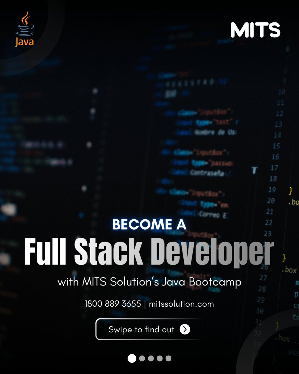 SolutionMits's tweet image. Master Java & full-stack development with hands-on projects. Join MITS Solutions’ Bootcamp today!
For more information :instagram.com/p/DFmfBqFyP_j/…
#JavaBootcamp #FullStackDeveloper #SpringBoot #ReactJS #Microservices #SQL #CareerGrowth #MITSSolution