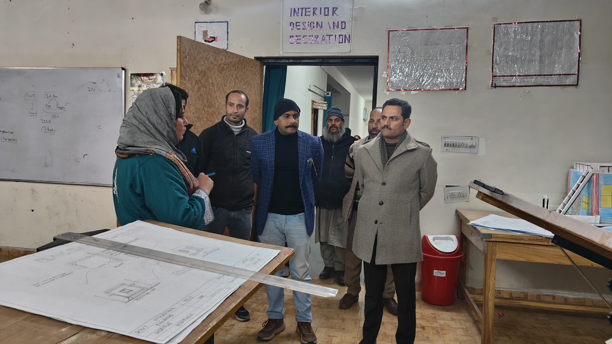 directorskilljk's tweet photo. Director, Skill Development, J&amp;K visited Government ITI Kishtwar, Bhalessa and Paddar on 30.01.2025 to review the functioning &amp; ongoing civil works of the Institutes and issued instructions to the Executive Agencies for completion of the work at an earliest. https://t.co/sN1XmNjrHD