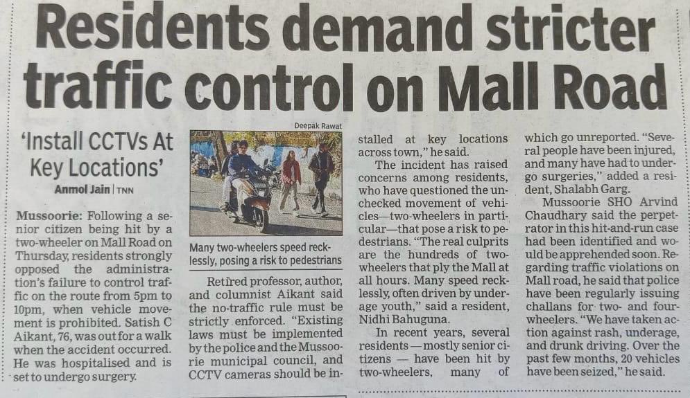 ⁦<a href="/DehradunPolice/">Dehradun Police Uttarakhand</a>⁩ ⁦<a href="/dmdehradun/">District Magistrate, Dehradun</a>⁩ pls ensure stricter ways.