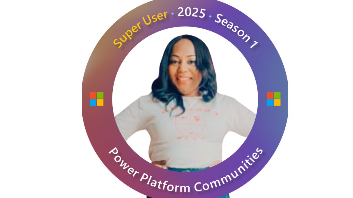 ROburotha's tweet photo. 💫Exciting News 💫

I’m honored to be joining the Power Platform and Dynamics 365 Communities Super User program as a Super User for Season 1, 2025. 

#PowerPlatform #Dynamics365
#SuperUser #SuperUserBuzz #CommunityEngagement
#TechInnovator #KnowledgeSharing
#MicrosoftCommunity https://t.co/MsRoDPpwDp