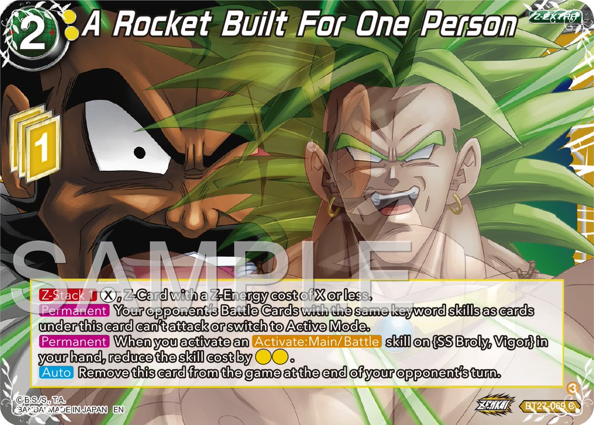 dragon ball super card game keywords ZENKAI Series Set 10 -HISTORY OF Z- [DBS-B27] Card Reveals: Hey DBSCG fans!  Reveals continue with a Z-Extra & 2 SR cards. A Rocket Built For One Person  SS Broly, Vigor Janemba,