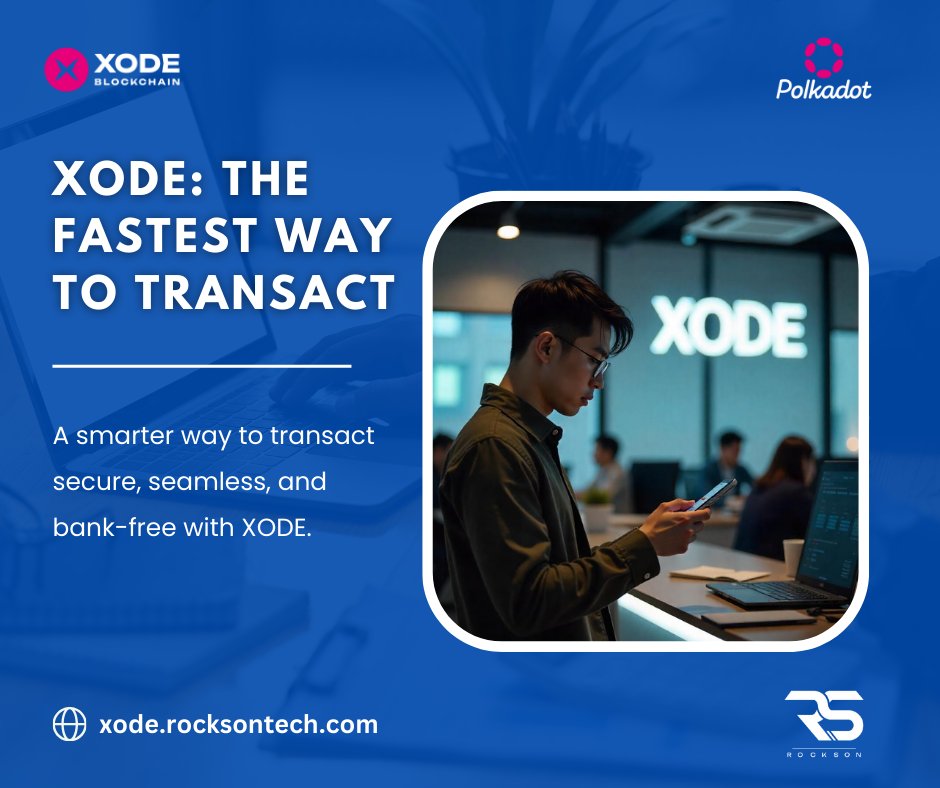 XodeNet's tweet photo. Fast Payments, No Banks Needed—XODE Delivers!

Make payments anytime, anywhere without worrying about high fees or delays. XODE is here.
#Payments #Blockchain #XODE #FastSecure https://t.co/4HsczfJoDX
