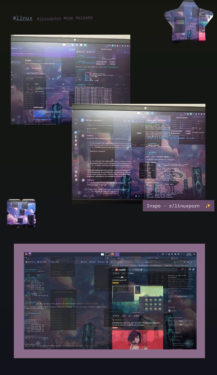 M_Srishty's tweet image. Tadah ❄️
Here&apos;s my ricing.. desk env- KDE Plasma 🌷
Tryna recreate r/linuxporn
#KDE #linux #linuxporn #manjaro #arch #kali