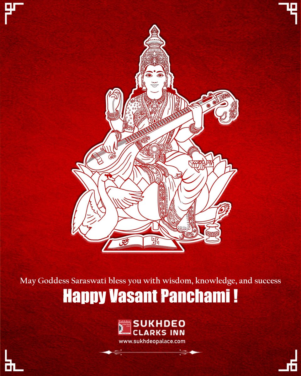 InnSukhdeo's tweet photo. This Saraswati Puja, let us all embrace knowledge, creativity, and learning.

#SaraswatiPuja #VasantPanchami #MaaSaraswati #GoddessOfWisdom #FestiveVibes #Blessings #सरस्वतीपूजा #बसंतपंचमी #VasantPanchami2025 #सरस्वती_पूजा #SukhdeoClarksInn https://t.co/Pp85hMgeXR