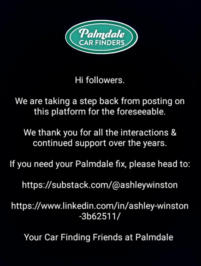 🔘 A Palmdale announcement.