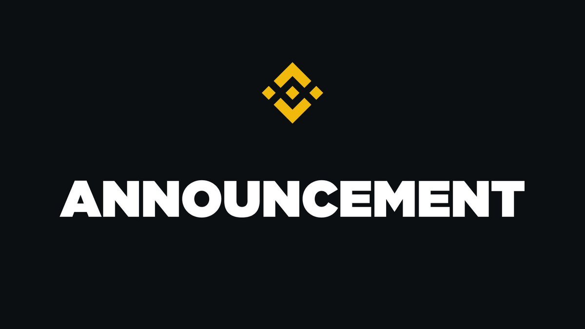 binance's tweet photo. Time for this week’s #Binance announcements.

Thread on all the latest 🧵 https://t.co/NoqqOWexKE