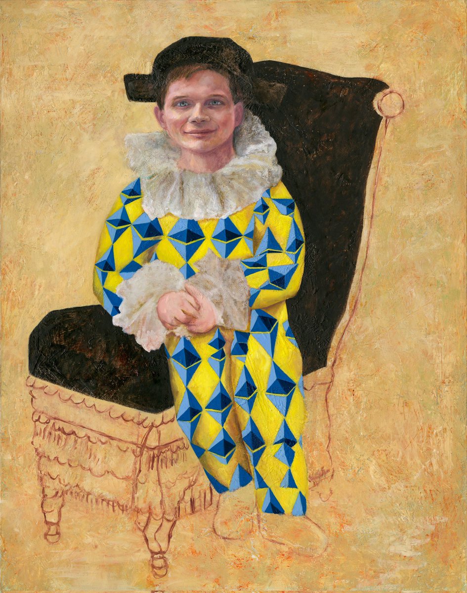 Let's Art up the timeline!

EthBoy (2020)
Oil and wax on canvas