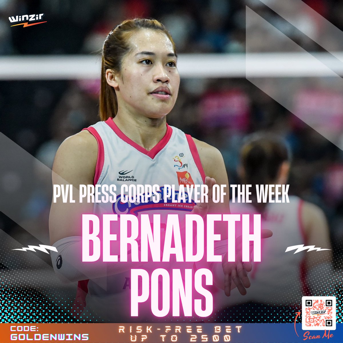 supreme00sports's tweet photo. She's on a roll! ๐คฉ๐ฅ
Bernadeth Pons takes home the PVL Player of the Week award, leading Creamline to a perfect 7-0 record. ๐
#winzir #volleyball #pvl #winfromwithin #keepitfun #responsiblegaming #BernadethPons #CreamlineCoolSmashers https://t.co/e7gTZZkEt3