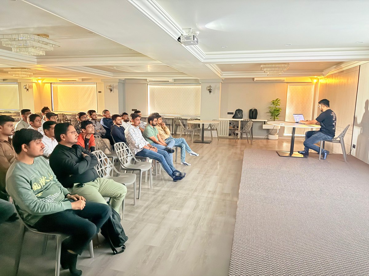 LaravelSurat's tweet image. 🎉 The #LaravelLiveSurat Jan-25 Chapter was amazing!🚀
A big shoutout to @Rmitesh32 for the insightful "AlpineJS" session at @VasundharaVisi3. 🙌
🤝 Great discussions, learning, and networking!
@LaraconIN @laravelphp @Alpine_JS
#LaravelSurat #LaraconIN #Laravel #PHP