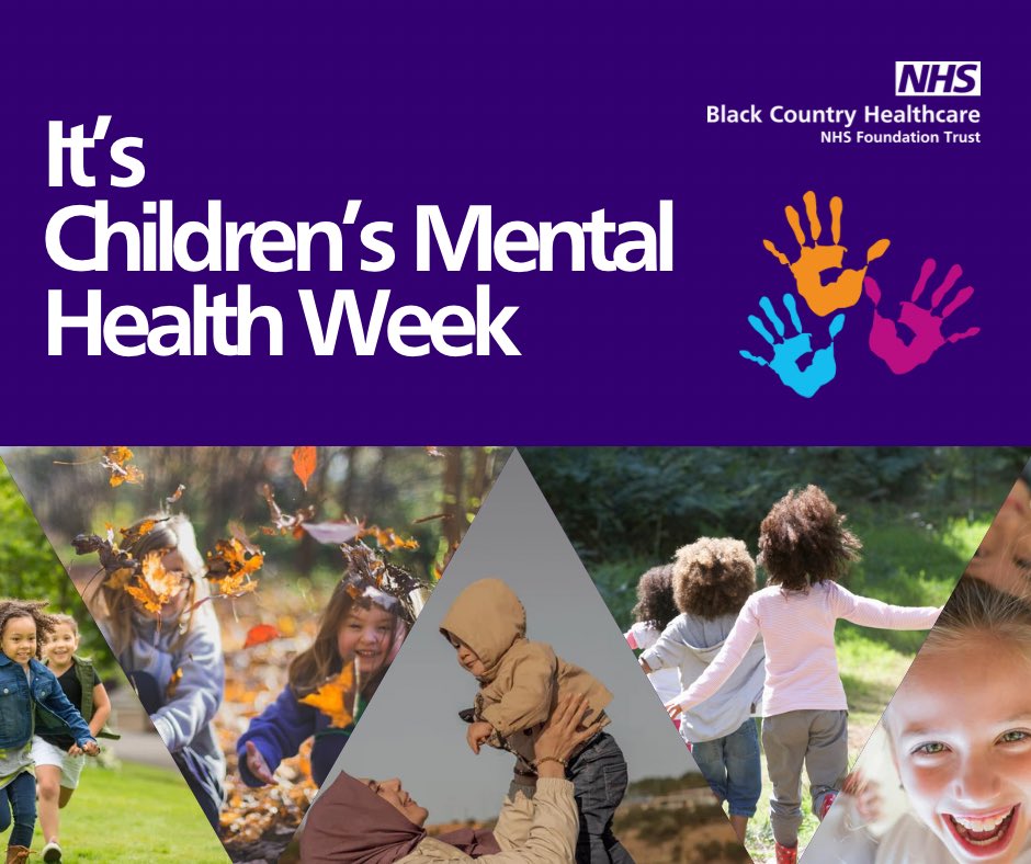 BlackCountryNHS's tweet image. 🌟 It’s Children’s Mental Health Week!
We’re dedicated to raising awareness and supporting the mental health of young people across our region. This week, we’re focusing on the importance of open conversations, understanding, and providing support to children and families need 💙