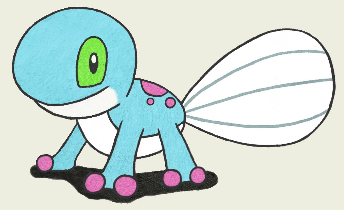 JJSponge120's tweet image. Salatad (from Pokemon Solar Light and Lunar Dark). #Pokemon #SolarLight #LunarDark #SolarLightandLunarDark #PokemonSolarLightandLunarDark #Fangame #Starter #Salatad