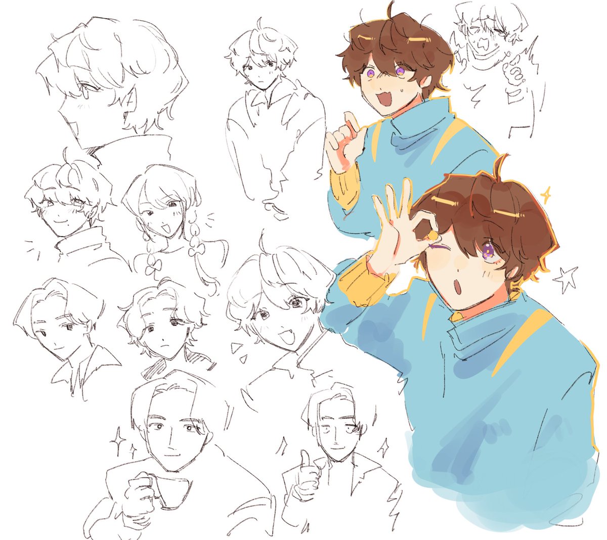 akahongq's tweet photo. gavv doodles (mostly shouma) https://t.co/65kH7eHpfF
