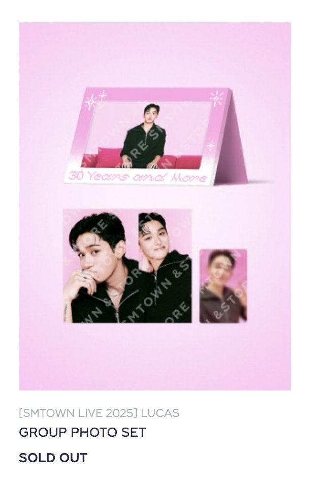 kaikidance's tweet photo. LUCAS SMTown Live merchandise is completely sold out at the SMStore. Please release more merchandise for Lucas in the future @lucas_official @SMTOWNGLOBAL , including merch for his solo debut anniversary on April 1st and his upcoming comeback. https://t.co/YOeSRz5N8s