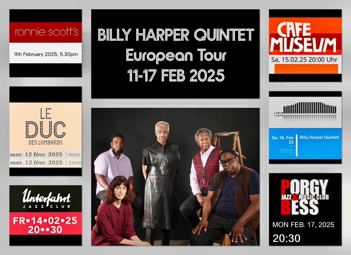 The Billy Harper Quintet European Tour.. not sure how many tickets are left at this point.. doesn’t hurt to ask.