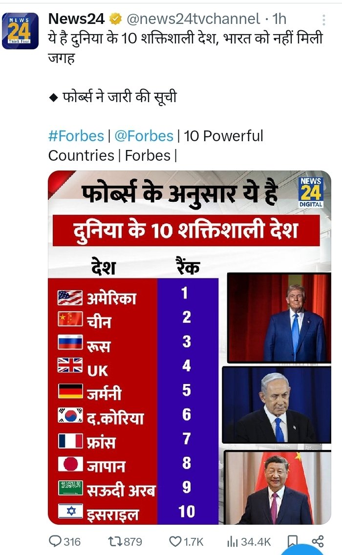 arunkunal's tweet photo. @Mayur52974592 @JagatPasi @sharmavimal1953 @ShivSha80732190 @JaiMishra787421 @MadanlalBarupa7 @nareshsharma107 @Shakeel95815317 @Jiwanji5 @SudarshanTiwa12 @infra_jeet81533 @ManojRa22325528 @Kumar395455 @PremAna42891378 @LucknowMsk @SinghRakeshKu14 @DeshAsli8205 @jmpadalia @lawyersarab17 @l42865988 @Ravindr99596593 @DrRamendraSingh @Aparna38408634 @Arvindkuma43649 @ROVEE8 @FaridiAftab @manoj14440 @BanshiD90619873 @RamaSin24298825 @airwarriorUKB @ZulekhaJehan @CharanS89571298 @rksingh6444 @ARUN_290352 @vipinalg @Muzaffarul68281 @EntireBad @aryan42352 @PankajK87260700 @pls18927 @SnehPriyaJha @RajeshS50119232 @sschauh75696498 @GehlotRomi30627 @AshutoshKPatha2 @Shivay60999343 @Sudarsh63169707 @Hisamud47588796 @Surendervarma10 @JEETKATHURIA फोर्ब्स द्वारा जारी की गई पावरफुल देशों की सूची के जवाब में बहुत जल्द गोदी मीडिया एक सूची जारी करेगा.... 🤭
#Forbes
#10KaDum
#PowerfulCountries https://t.co/dZFpfKYrM5
