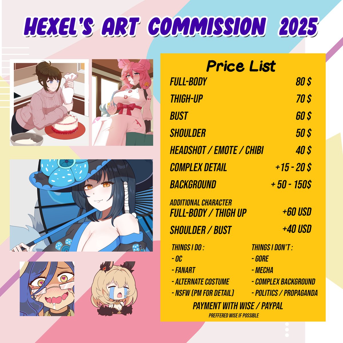 Hexel 🔞 | April commission open (3/4) tweet media