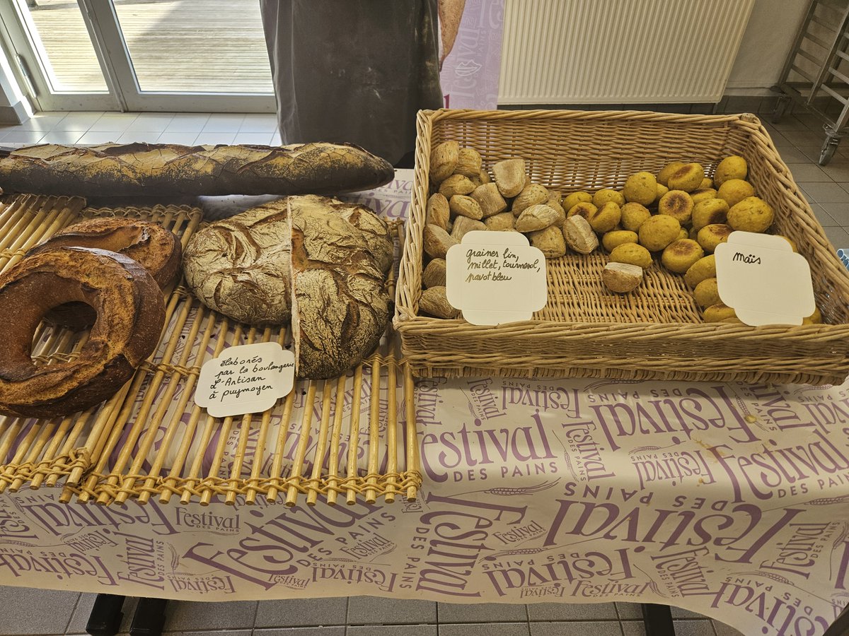 EREA_16's tweet photo. Opération "pains" au self à @EREA_16
Un minotier du moulin de St-Claud (https://t.co/SEoz1gYq62) a distribué différents types de pain provenant de la boulangerie « L’artisan » à Puymoyen.
Un grand succès au self pour nos élèves !
@dsden16 @acpoitiers #boulangerie #pain https://t.co/O1hWdcFuGq