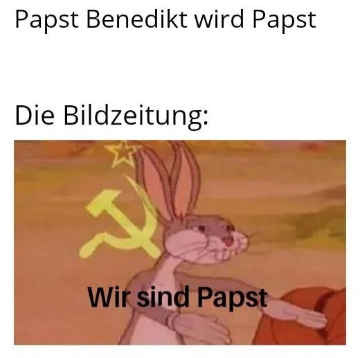 GeschichtsMM's tweet photo. Wir alle sind Papst gewesen🇻🇦

Erstellt von u/SnoopWoLFF

#geschichtsmaimais #geschichte #geschichtememes #geschichtsmemes #gmm #deutschememes #lustig #parodie #historymemes #trending #fyp #humor https://t.co/MlCltJKTI1