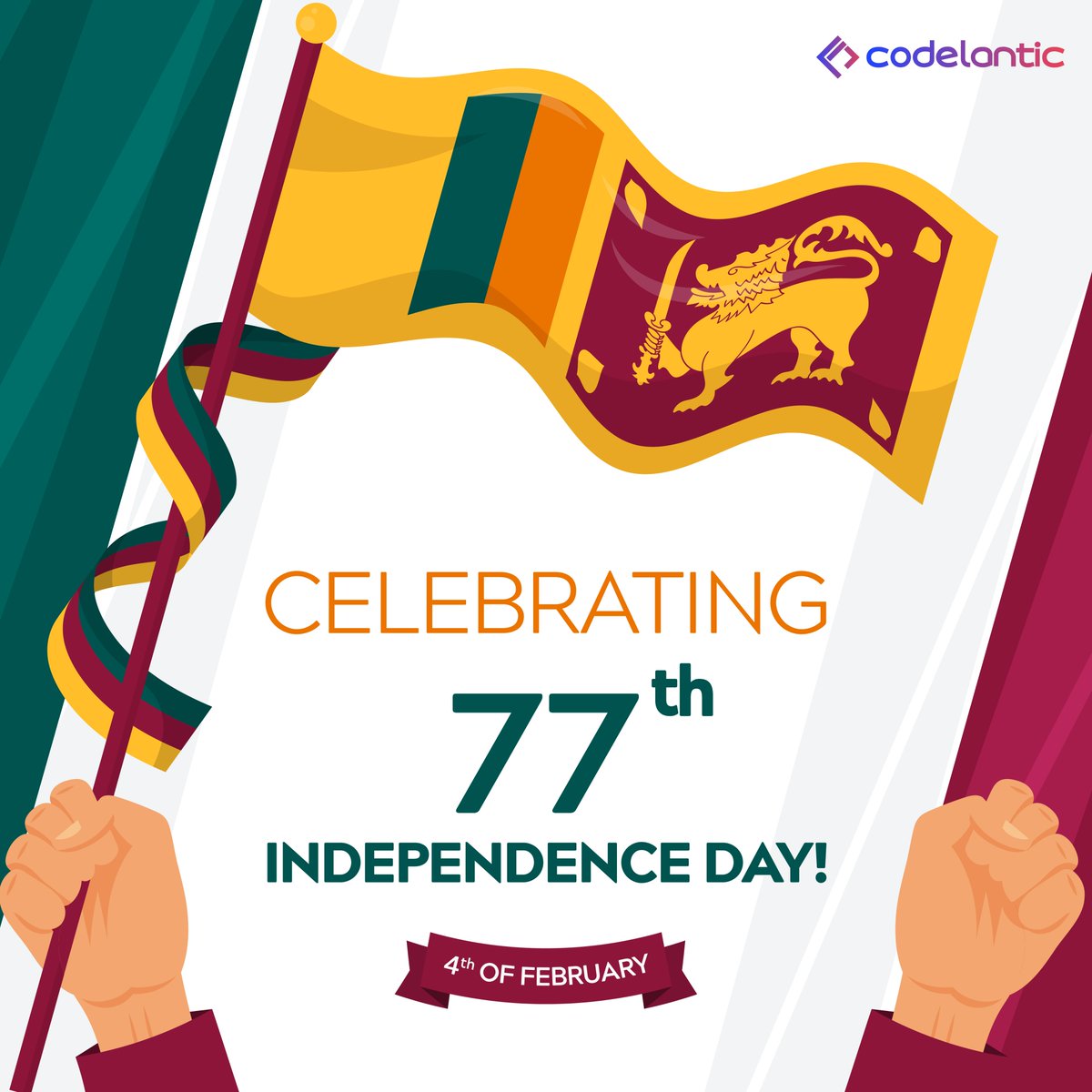 CodeLantic's tweet image. Here's to peace, prosperity, and pride, Happy Independence Day!
#SriLankan #independanceday2025
