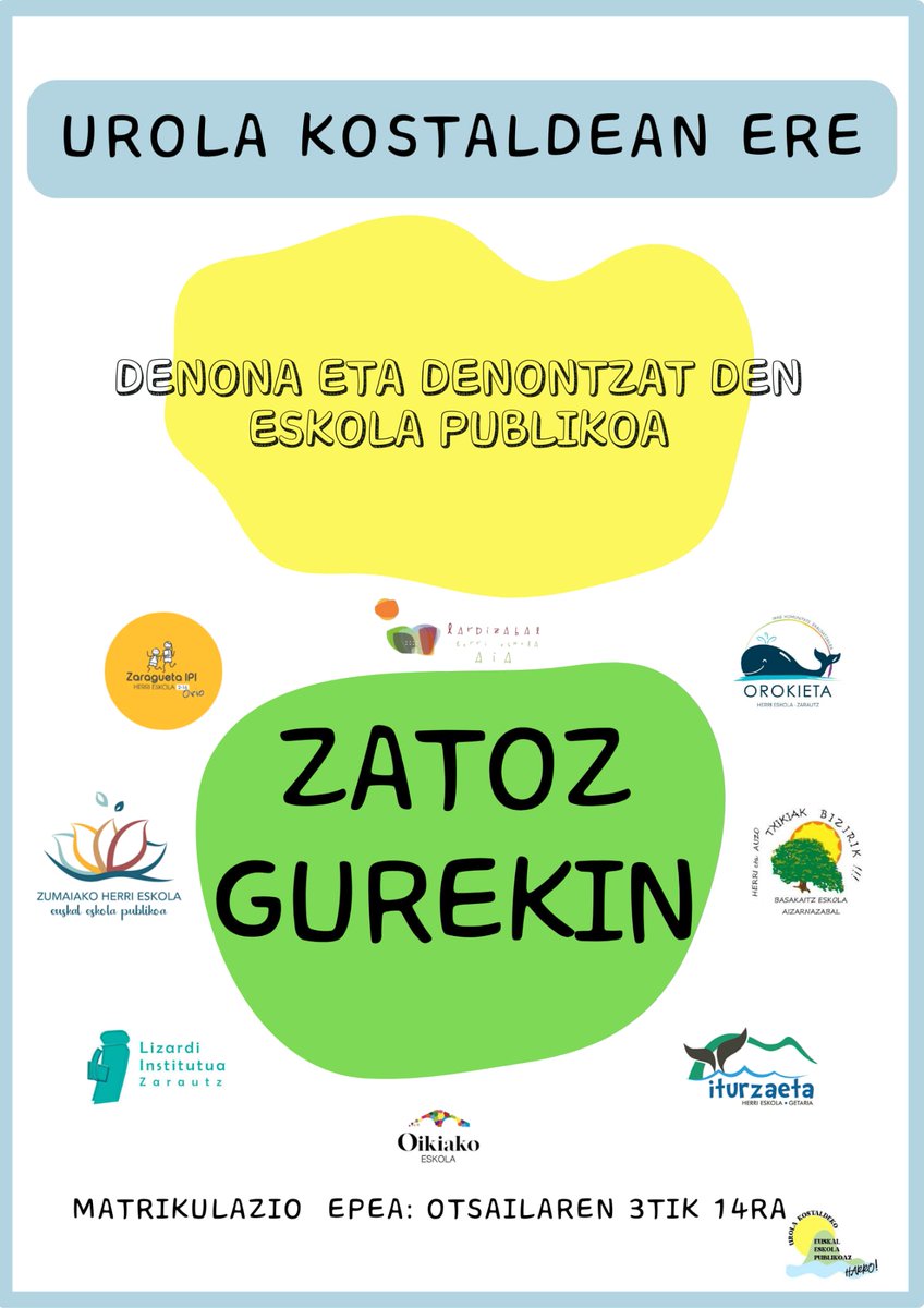 📝MATRIKULATU EUSKAL ESKOLA PUBLIKOAN!