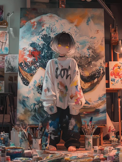 Xにて風船が飛びました今日は私の誕生日今日も私はAIで作品を創っていく 