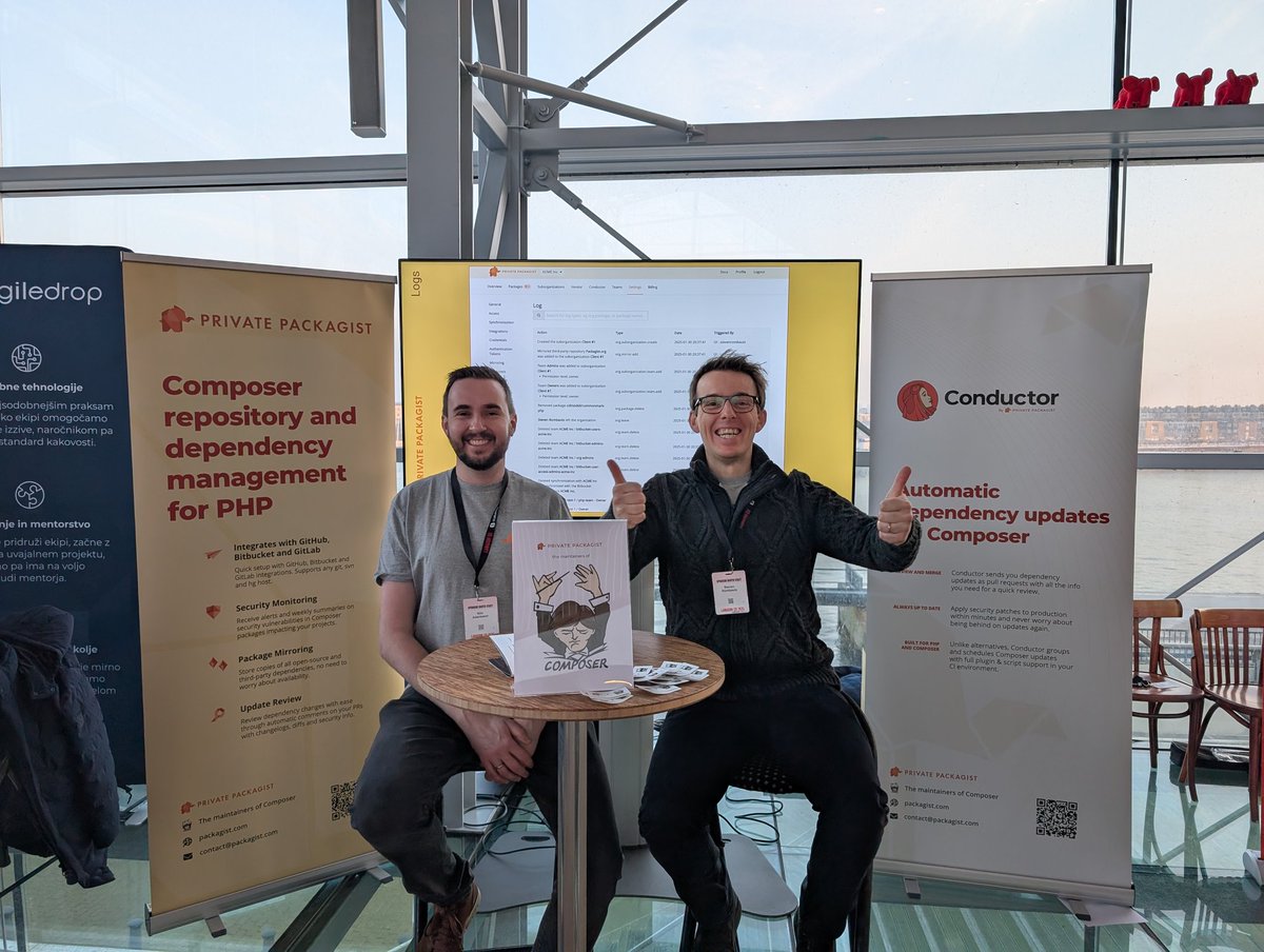 Stop by our booth at #LaraconEU and have a chat about Composer, Packagist, Conductor or anything else relating to dependency management and supply chain security! #Laravel #Laracon