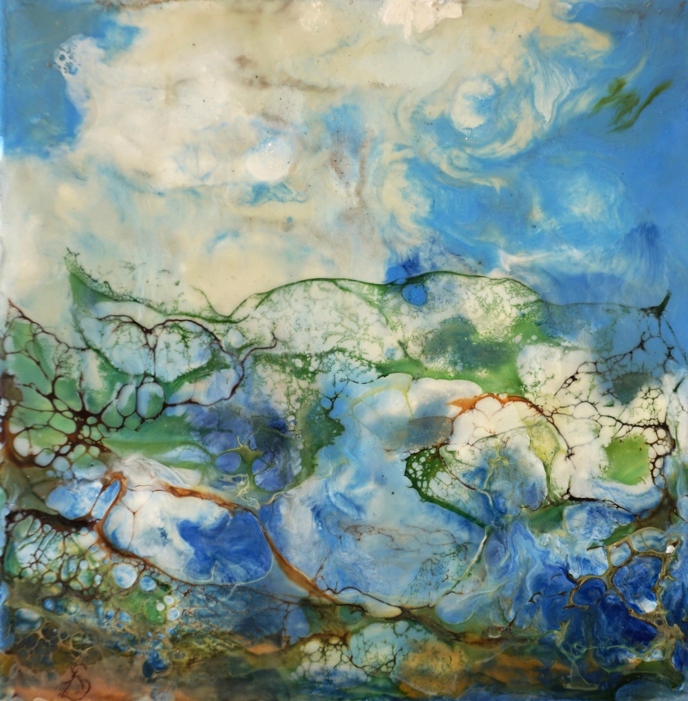 dorastorkart's tweet photo. ✨ "Horizon Fragments II" ✨
This second piece in the series blends the beauty of nature with the dynamic shellac burn technique. Deep blues, lush greens, and golden tones create a dreamlike harmony.
#AbstractArt #ShellacBurn #NatureInspired #ModernDecor #BuyIntoArt
@dorastorkart