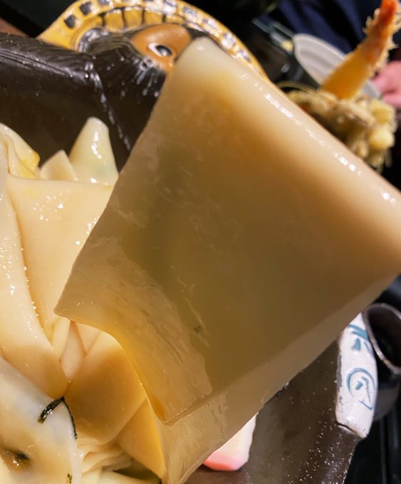 ひもかわうどぅん食べたい 