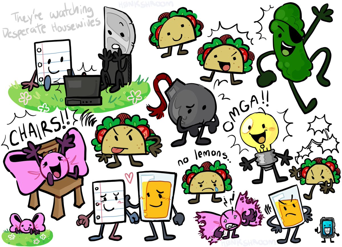 h0nkshroom's tweet photo. REPOST CAUSE I MESSED SMTH UP but here are some critters i drew while rewatching season one
#ii #inanimateinsanity #osc https://t.co/7CuzJvHPPM