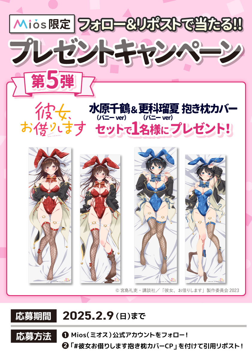 【彼女、お借りします】更科瑠夏 バニーver. 抱き枕カバー(Mios) Amazon | 彼女、お借りします 更科瑠夏 バニーVer. 1/4スケール