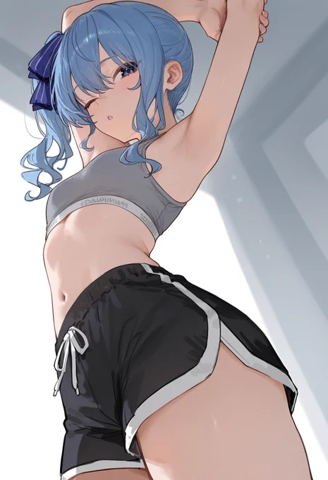 タップで4Kすいちゃん運動中#hololive 