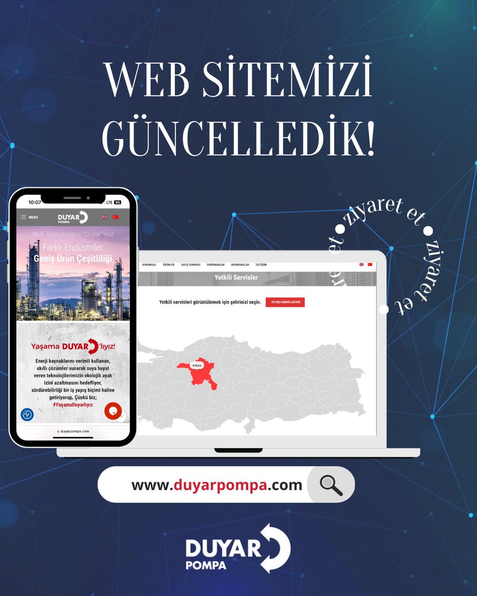 duyarpompa's tweet photo. Size daha iyi hizmet sunabilmek için web sitemizi güncelledik!
We have updated our website to serve you better!
#duyar #duyarpompa #hidrofor #pompa #site #internet #servis https://t.co/YefvrzIo7S