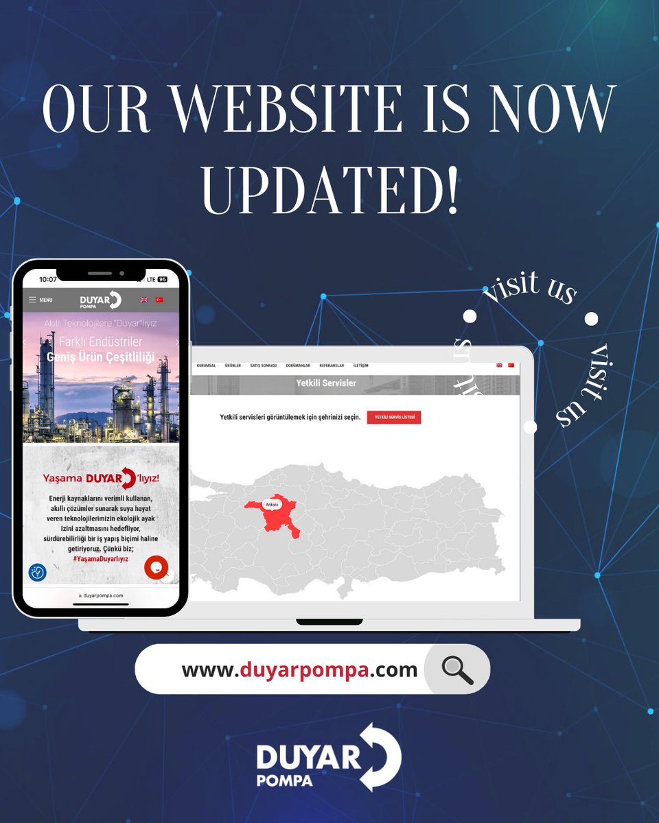 duyarpompa's tweet photo. Size daha iyi hizmet sunabilmek için web sitemizi güncelledik!
We have updated our website to serve you better!
#duyar #duyarpompa #hidrofor #pompa #site #internet #servis https://t.co/YefvrzIo7S
