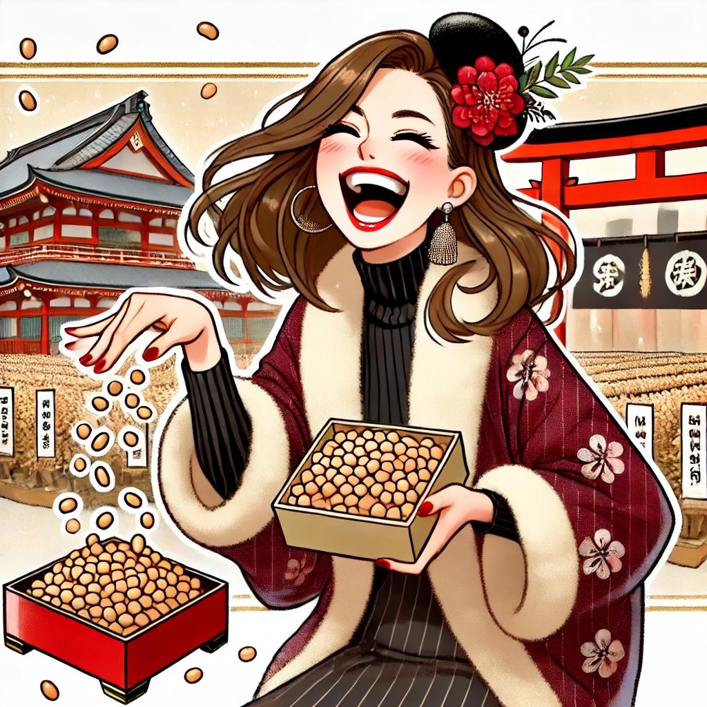 節分👹

女性でも豆まき🤩

悪い鬼退治✌️
