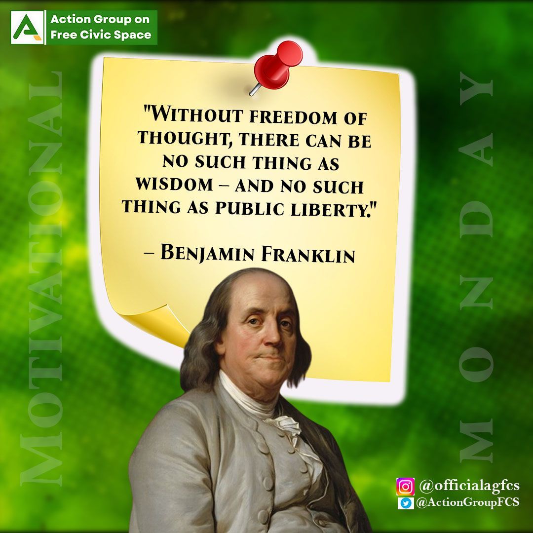 ActionGroupFCS's tweet photo. Without free speech, there’s no true democracy. Every voice matters, every opinion counts. Don’t let censorship win. 🗣️✊🏾
#FreedomOfExpression #CivicSpaceMatters #SpeakUp #AGFCS https://t.co/9tHp1Jxnv9