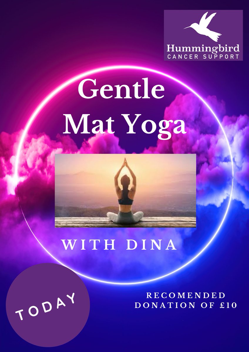 HummingbirdCSG's tweet image. 🧘‍♀️ Monday Session Today! 🧘‍♂️
Start your week with calm and connection at Hummingbird Cancer Support Group. Join us today for Gentle Mat Yoga with Dina—a soothing session designed to help you relax, stretch, and recharge both body and mind. 🌸✨ 

#Hummingbirdcsg #cancersupport