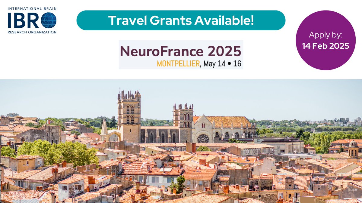 IBRO - International Brain Research Organization (@ibroorg) on Twitter photo TRAVEL #GRANTS available for #NeuroFrance 2025 in Montpellier, France! 🧠🇫🇷
👉 Apply by 14 Feb 2025: ow.ly/xYPR50UR2cq
<a href="/SocNeuro_Tweets/">Société des Neurosciences</a> TRAVEL #GRANTS available for #NeuroFrance 2025 in Montpellier, France! 🧠🇫🇷
👉 Apply by 14 Feb 2025: ow.ly/xYPR50UR2cq
<a href="/SocNeuro_Tweets/">Société des Neurosciences</a>