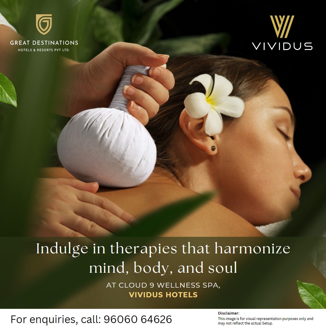 VividusHotels's tweet photo. Experience Bliss at Cloud 9 Wellness Spa

Let the serene ambiance and expert care at Cloud 9 Wellness Spa, Vividus Hotels, transport you to a world of relaxation and renewal.

For Enquires, call: 96060 64626 https://t.co/Eu60kEYtzy